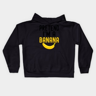 Last Minute Halloween Pretend I'M A Banana Kids Hoodie